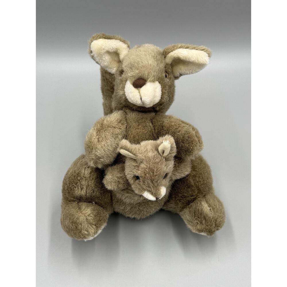 Current Inc Kangaroo W/ Joey In Pouch Plush 8” Realistic Stuffed Animal